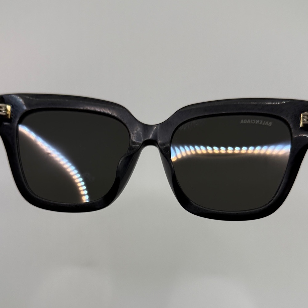 NEW Balenciaga Black Designer Sunglasses scratched style - Picture 10 of 10